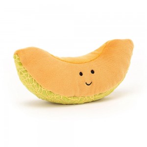 Food Jellycat Plyšáci Fabulous Fruit Melon,8cm x 17cm x 7cm Oranžové | RCBEU-5492