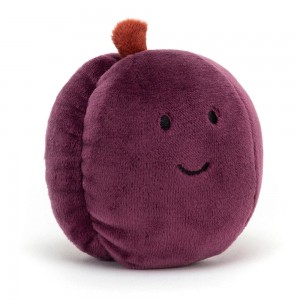 Food Jellycat Plyšáci Fabulous Fruit Plum,6cm x 7cm x 6cm Fialové | UDIGT-5287