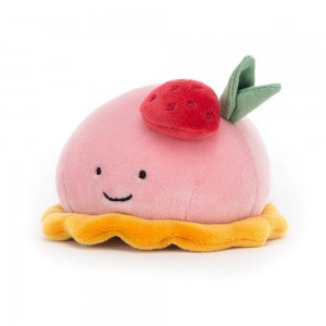 Food Jellycat Plyšáci Pretty Patisserie Dome Framboise,6cm x 11cm x 10cm Růžové | AVCNY-6491