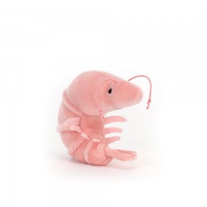 Food Jellycat Plyšáci Sensational Seafood Shrimp,6cm x 3cm x 7cm Růžové | LPQRF-2904