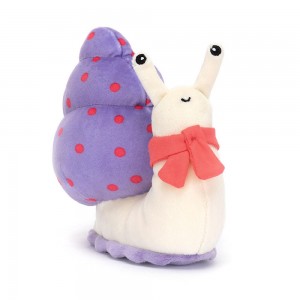 Hmyz Jellycat Plyšáci Escarfgot,15cm x 8cm x 12cm Fialové | TQUBP-2018