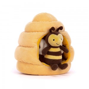 Hmyz Jellycat Plyšáci Honeyhome Bee,18cm x 17cm x 13cm Žluté | ANQKP-4206