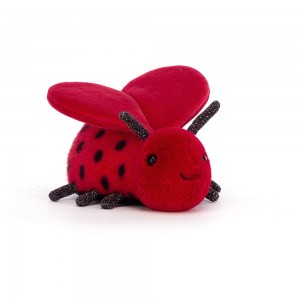 Hmyz Jellycat Plyšáci Loulou Love Bug,6cm x 8cm x 13cm Červené | ZCLUV-4201