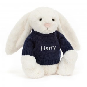 Jumpers Jellycat Bashful Cream Bunny,31cm x 12cm x 9cm Bílé | VDEAU-6278
