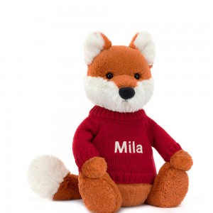 Jumpers Jellycat Bashful Fox Cub,31cm x 12cm x 9cm Oranžové | KUJRA-3706