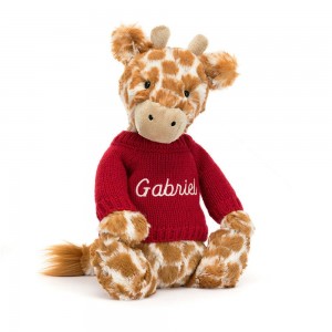 Jumpers Jellycat Bashful Giraffe,31cm x 12cm x 9cm Oranžové | KXLBG-4915
