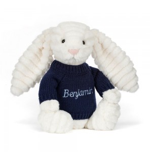 Jumpers Jellycat Bashful Luxe Bunny Nimbus,31cm x 12cm x 9cm Bílé | XNAFK-1386