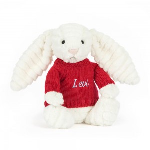 Jumpers Jellycat Bashful Luxe Bunny Nimbus,31cm x 12cm x 9cm Bílé | WTBOF-0185