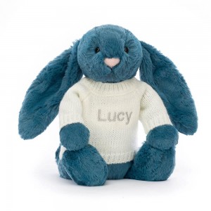 Jumpers Jellycat Bashful Mineral Bunny with Cream Jumper,31cm x 12cm x 9cm Blankyt | HQGXW-0532