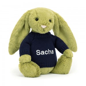 Jumpers Jellycat Bashful Moss Bunny,31cm x 12cm x 9cm Zelene | NYEIH-3205
