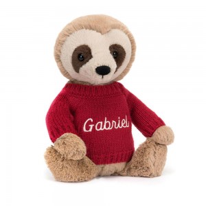 Jumpers Jellycat Bashful Sloth,28cm x 10cm x 7cm Béžový | PBXSD-3102