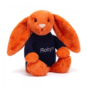 Jumpers Jellycat Bashful Tangerine Bunny,31cm x 12cm x 9cm Oranžové | KMWJE-6982