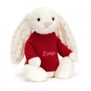 Jumpers Jellycat Bashful Twinkle Bunny,31cm x 12cm x 9cm Bílé | XVWOG-1095