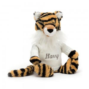 Jumpers Jellycat Bashful Tygříci with Cream Jumper,31cm x 12cm x 9cm Žluté | YWFJV-7498