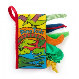 Knihy Jellycat Dino Tails,22cm x 13cm x 5cm Zelene | CFTYS-4283