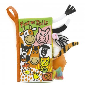 Knihy Jellycat Farm Tails Activity,22cm x 13cm x 5cm Zelene | USBIK-3709