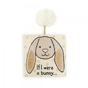 Knihy Jellycat If I Were A Bunny Board - Beige,15cm x 15cm x 2cm Béžový | JFQIN-2943