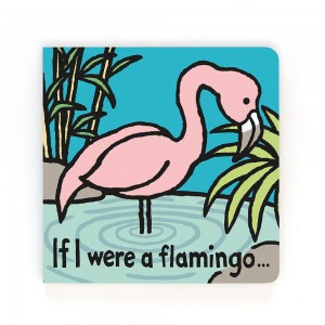Knihy Jellycat If I Were A Flamingo Board,15cm x 15cm x 2cm Růžové | WRTNZ-2743