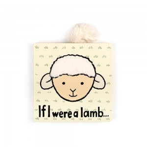 Knihy Jellycat If I Were A Lamb Board,15cm x 15cm x 2cm Bílé | GOJWD-5732