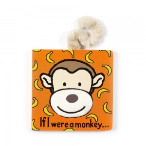 Knihy Jellycat If I Were A Opičky Board,15cm x 15cm x 2cm Hnědé | LVDBE-4735