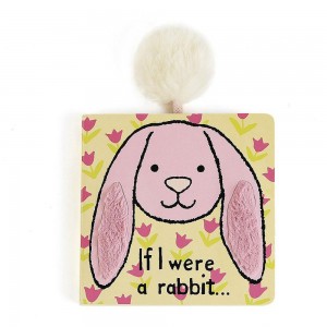 Knihy Jellycat If I Were A Rabbit Board,15cm x 15cm x 2cm Růžové | XSOCI-6572