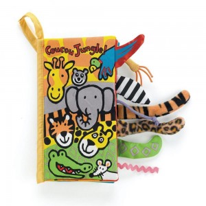 Knižka Aktivity Jellycat Coucou Jungle,22cm x 13cm x 5cm Žluté | JBMXP-5047