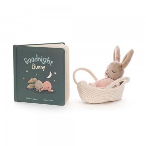 Knižka Aktivity Jellycat Goodnight Bunny and Rock-A-Bye Bunny, Blankyt | WEZDX-6542