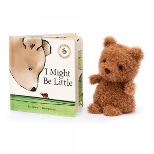 Knižka Aktivity Jellycat I Might Be Little and Little, Hnědé | PYORG-4513