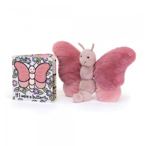 Knižka Aktivity Jellycat If I Were A Butterfly and Beatrice Butterfly, Růžové | XNFGR-9786