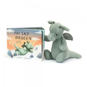 Knižka Aktivity Jellycat The Sky and Bashful Medium, Zelene | REJPI-3498