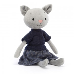 Kočičky Jellycat Plyšáci Coquette Cutie,9.4in x 2.4in x 1.6in Šedé | NOGTP-2548