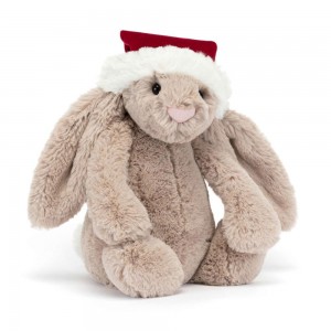 Králícči Jellycat Plyšáci Bashful Christmas,31cm x 12cm x 9cm Béžový | MREHG-7865