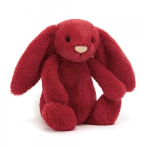 Králícči Jellycat Plyšáci Bashful Luxe Scarlett,31cm x 12cm x 9cm Červené | BSXMN-5812