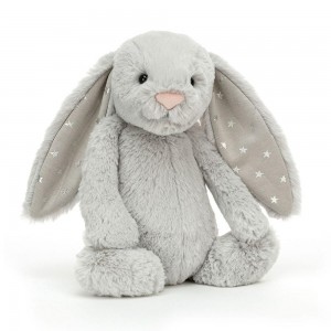 Králícči Jellycat Plyšáci Bashful Shimmer,31cm x 12cm x 9cm Šedé | DERWJ-3105