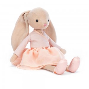 Králícči Jellycat Plyšáci Lila Ballerina,35cm x 8cm x 7cm Béžový | MQPTN-0317