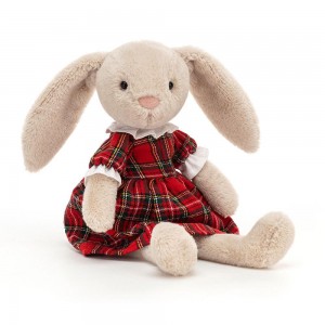 Králícči Jellycat Plyšáci Lottie Tartan,27cm x 7cm x 5cm Béžový | FOSWR-5039
