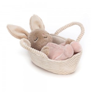 Králícči Jellycat Plyšáci Rock-a-Bye,12cm x 9cm x 20cm Béžový | SAMVF-8567