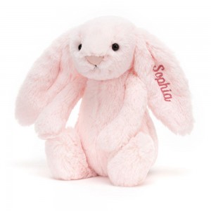 Králíček Jellycat Plyšáci Bashful Bunny Medium,31cm x 12cm x 9cm Růžové | ZRKFU-8703
