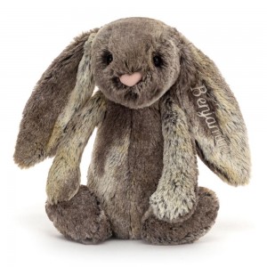 Králíček Jellycat Plyšáci Bashful Cottontail Bunny Medium,31cm x 12cm x 9cm Hnědé | LMAJO-2097