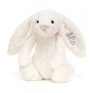 Králíček Jellycat Plyšáci Bashful Cream Bunny Medium,31cm x 12cm x 9cm Bílé | TPHQW-7021