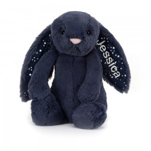 Králíček Jellycat Plyšáci Bashful Stardust Bunny Medium,31cm x 12cm x 9cm Blankyt | TGEHS-1974
