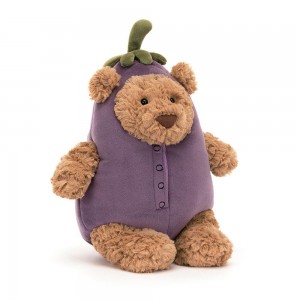 Medvídci Jellycat Plyšáci Bartholomew Aubergine,30cm x 15cm x 14cm Hnědé | LFGMO-8624