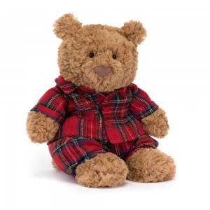 Medvídci Jellycat Plyšáci Bartholomew Bedtime,26cm x 12cm x 8cm Hnědé | SLXJR-8423