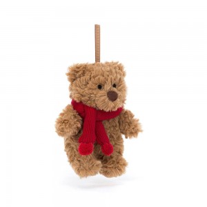 Medvídci Jellycat Plyšáci Bartholomew Decoration,12cm x 6cm x 5cm Hnědé | EQGHC-5182