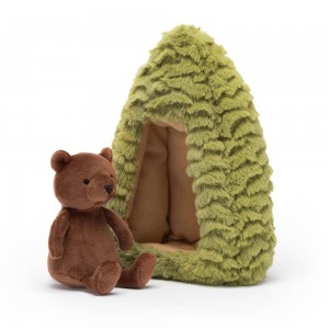 Medvídci Jellycat Plyšáci Forest Fauna,19cm x 14cm x 9cm Hnědé | OEWCT-0346