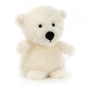 Medvídci Jellycat Plyšáci Little Polar,18cm x 10cm x 8cm Bílé | CXYRS-5987
