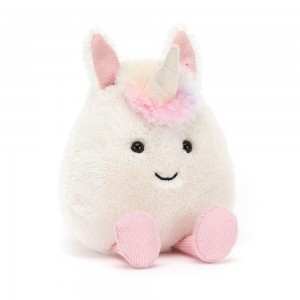 Mýtická Stvoření Jellycat Plyšáci Amuseabean Unicorn,12cm x 9cm x 6cm Bílé | NOGLY-7052