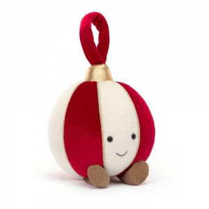 Objekty Jellycat Plyšáci Amuseables Bauble,16cm x 12cm x 12cm Červené | KHNZV-8756