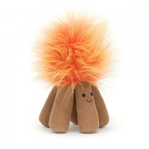 Objekty Jellycat Plyšáci Amuseables Campfire,21cm x 15cm x 15cm Oranžové | PZGLC-0975