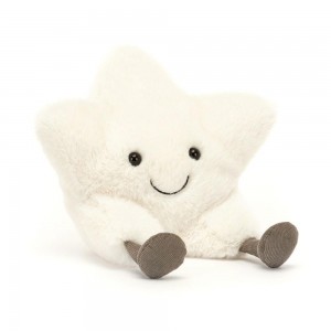 Objekty Jellycat Plyšáci Amuseables Cream Star,24cm x 21cm x 9cm Bílé | FDGUW-7864